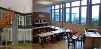 Ganztagesschule in D-Waldburg: 98 Lüftungsgeräte mit Wärmerückgewinnung im Brüstungsbereich