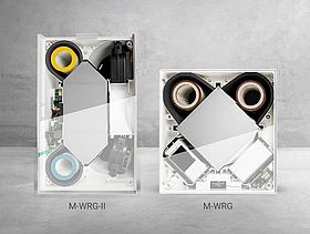 geöffnete M-WRG-II und M-WRg Geräte nebeneinander